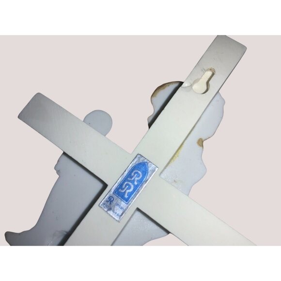 Girl's First Communion Confirmation Cross Fine Porcelain By Roman, Inc. vintage - Picture 5 of 7